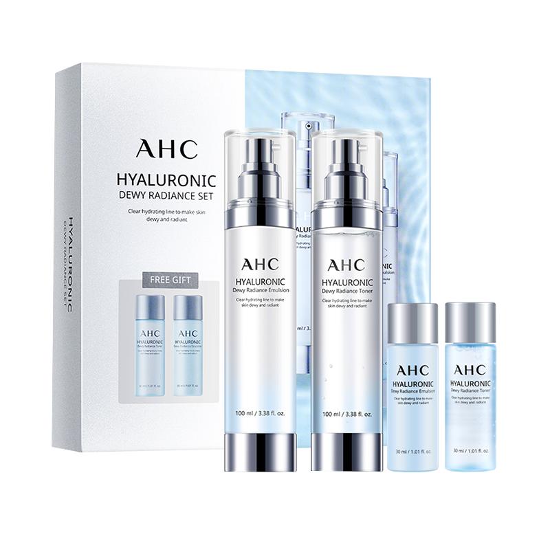 【自营】AHC小神仙水乳护肤套装玻尿酸透明质酸补水保湿礼盒套盒