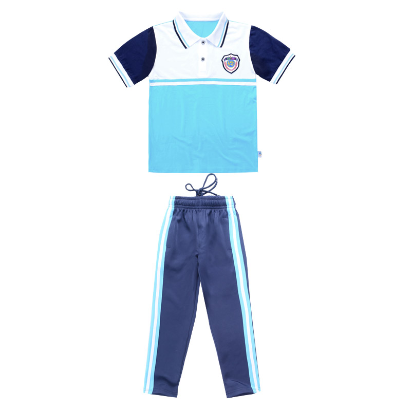 幼儿园园服夏装初高中小学生校服班服教师服儿童短袖运动裤两件套