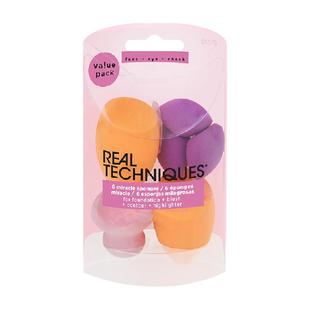 Real Techniques多功能美妆蛋不易吃粉干湿两用彩妆蛋6合一套装