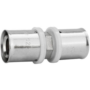 卡压式等径直接1216地暖管铝塑管管件接头配件全铜加厚水管快接