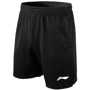 羽毛球短裤李宁男乒乓球裤子女款运动打比赛秋冬透气弹性正品大码