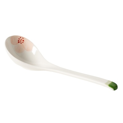 莫奈花园家用陶瓷汤勺小勺