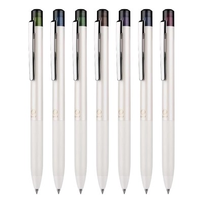 百乐中性笔五彩斑斓的黑