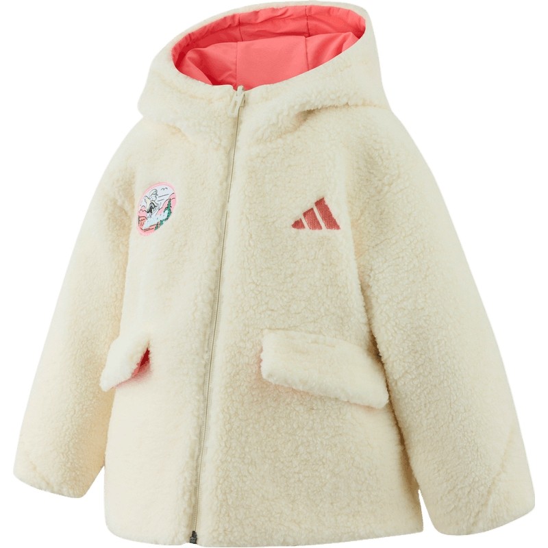 adidas阿迪达斯女小童运动训练保暖棉服外套KC2821