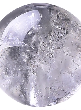 手工diy手串黑幽灵散珠水晶珠子
