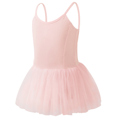 可调肩带女童舞蹈服吊带蓬蓬裙夏
