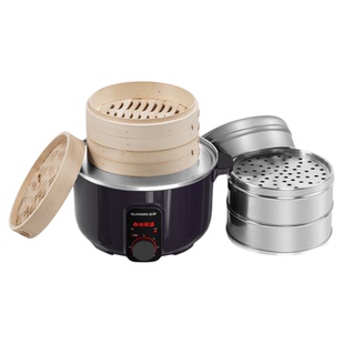 电蒸锅蒸笼蒸菜多功能家用大容量自动断电小型插电竹小笼包沙县商