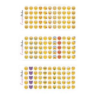 emoji贴纸表情包迷你传纸条神器手帐装饰小图案可爱搞怪创意个性