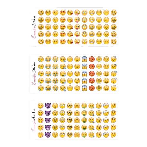 emoji贴纸表情包迷你传纸条神器手帐装饰小图案可爱搞怪创意个性