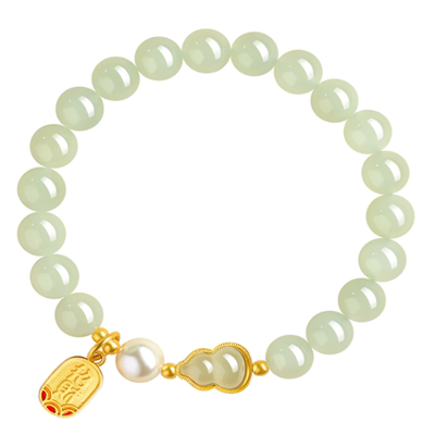 【100%官方正品】福禄和田玉手串