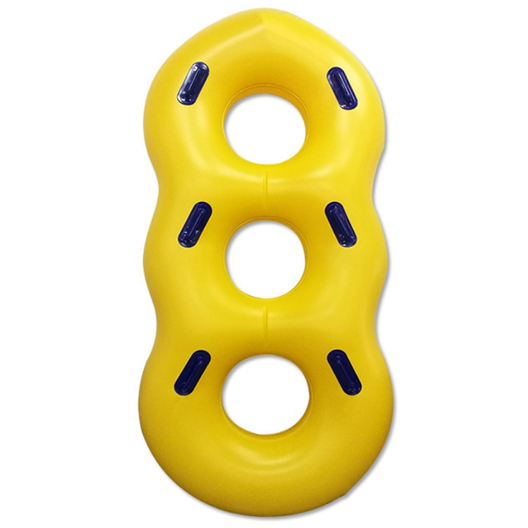 水上乐园皮划艇 游泳滑水圈 1/2/3/4/5人加厚PVC充气船橡胶皮艇