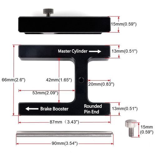 跨境汽车改装制动助力推杆工具制动助力器刹车调节器调整