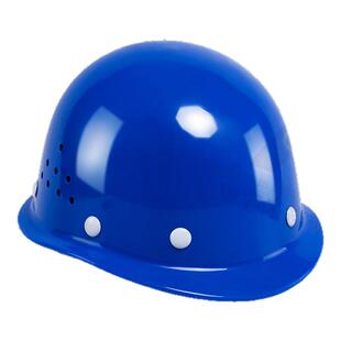 安全帽3c认证国标蓝色加厚透气工地头盔电力工程施工监理人工定制