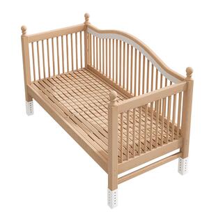 拼接床榉木婴儿床护栏尾部可升降儿童床实木边加宽大人可睡宝宝床