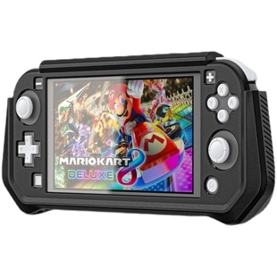 任天堂SwitchLite全包保护壳TPU软手柄握把套拼色一体防摔抗震包