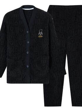 女款法兰绒冬季新款家居服睡衣
