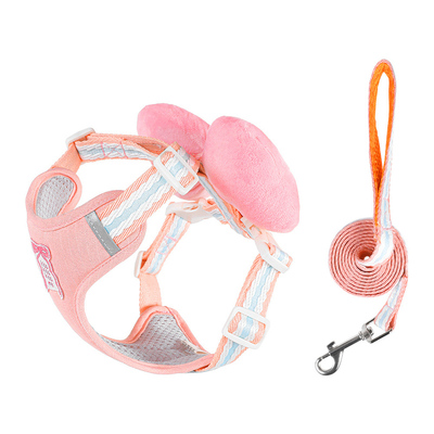 小型犬可爱蝴蝶结胸背