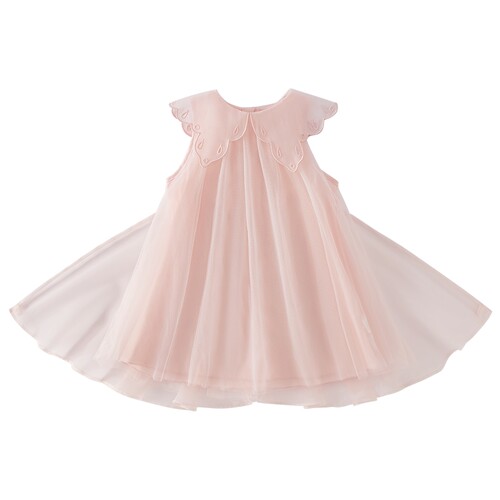儿童蝴蝶翅膀纱裙春秋2025新款公主裙女童连衣裙粉色春季长袖宝宝