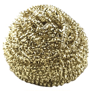 铜丝球黄铜烙铁头清洁打磨除锡电烙铁铜丝网擦模具不锈钢设备抛光