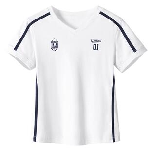 骆驼运动短袖T恤女2026夏季新款网球风V领短款休闲半袖正肩上衣