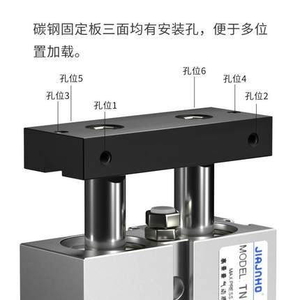 气动双轴小型气缸双杆TN25/32*40x10x20x30x40x50x60x75x80x100-S