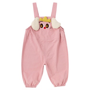 【纯棉】嘟嘟家宝宝裤子春秋男童背带裤女童休闲长裤儿童可爱春装