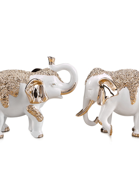 实用电视柜工艺大象摆件结婚礼物