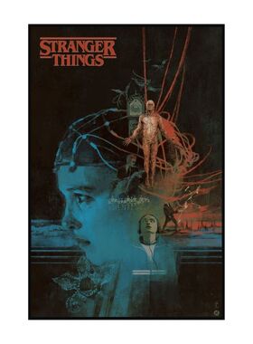 复古怪奇物语美剧海报装饰画家用收藏卧室壁画Stranger Things