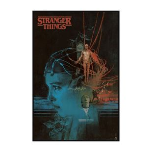 复古怪奇物语美剧海报装饰画家用收藏卧室壁画Stranger Things