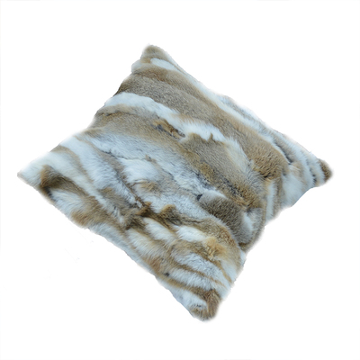 新款网红獭兔毛皮草卧室床头抱枕