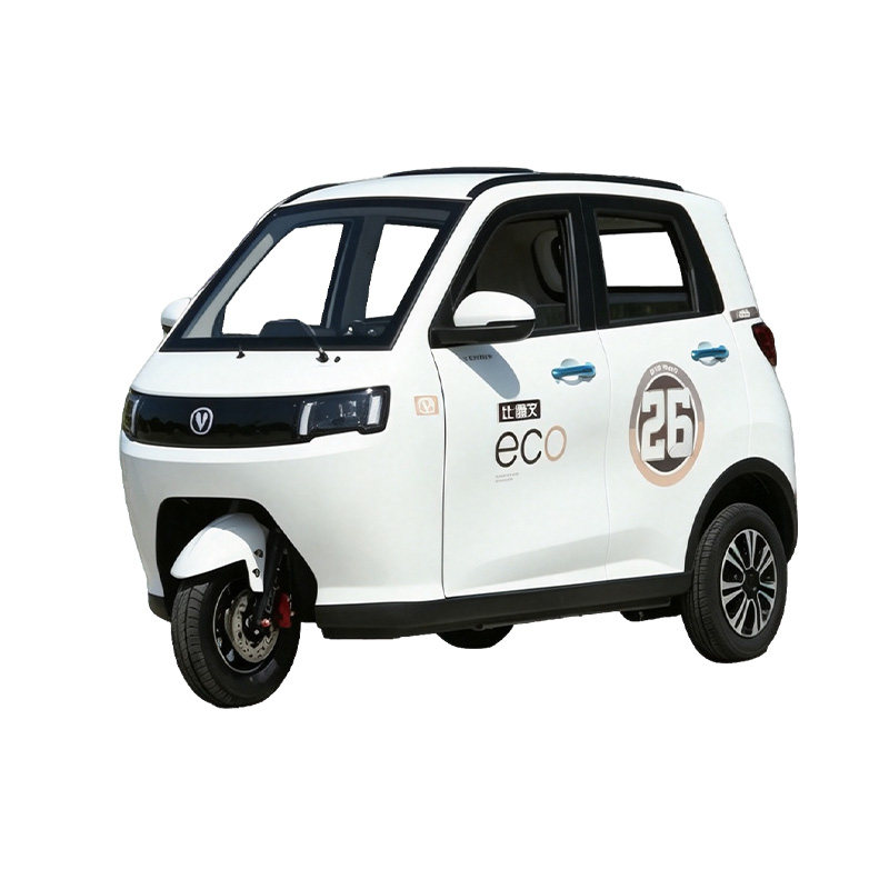 比德文电动三轮车锂电四门代步车