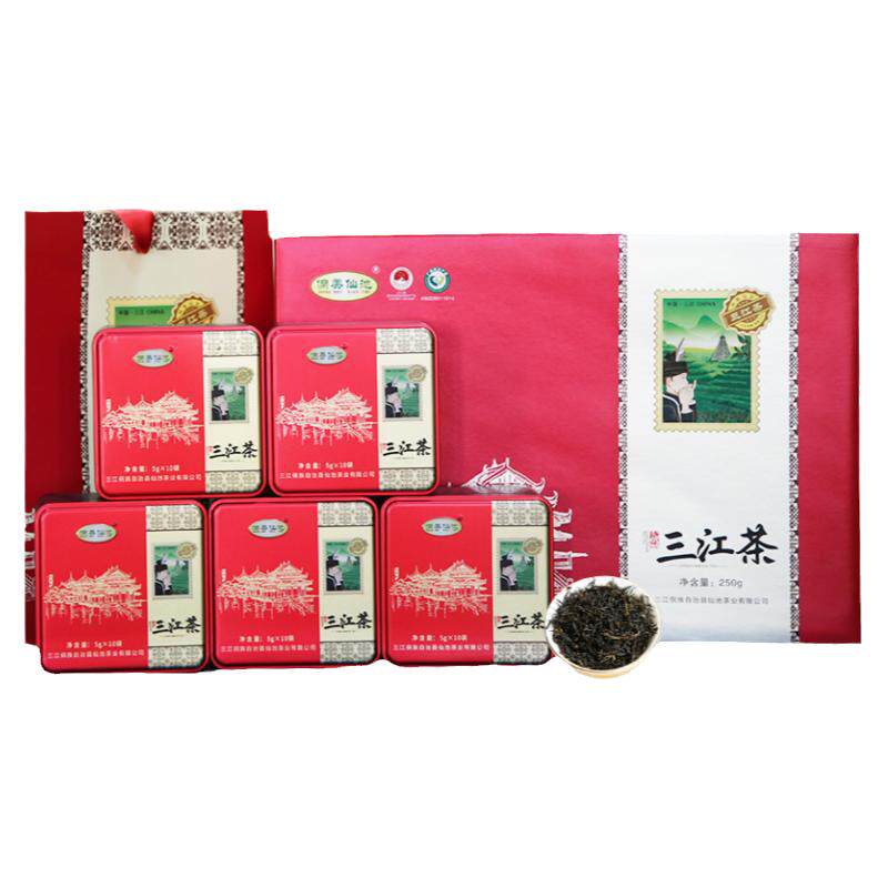 三江红茶250g礼盒装新茶广西柳州茶叶正宗三江茶装红茶明前花果香