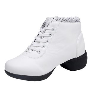 新款软皮舞蹈鞋女士鞋广场舞鞋子爵士秋冬季跳舞鞋软底水兵舞蹈靴