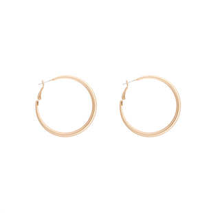 法式哑光金色圈圈耳环女欧美风耳饰2026年新款轻奢高级感大气耳圈