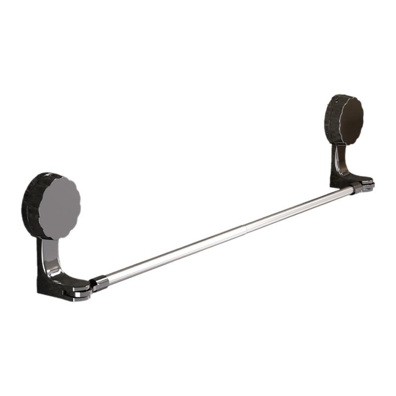 吸盘毛巾架卫生间免打孔浴室伸缩毛巾杆置物架洗手间浴巾收纳挂架