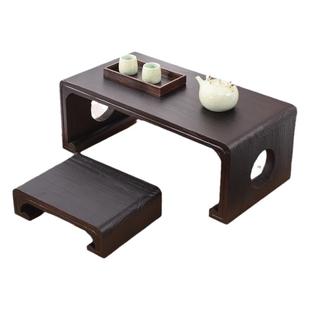 实木飘窗桌日式榻榻米茶几炕桌阳台桌矮桌窗台小桌子茶桌国学桌