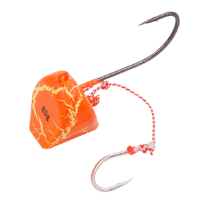 船大工底钓夜光铅头钩带倒刺海钓钩防挂底天牙真鲷石斑饵80g100g