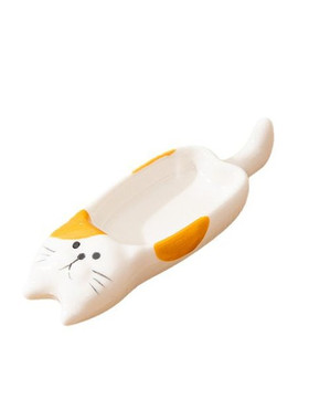 陶瓷笔搁小容量笔洗墨碟可爱猫咪