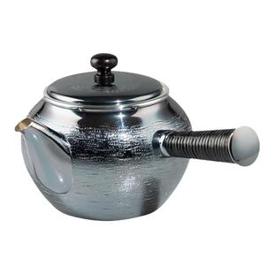 银壶泡茶壶日本进口银川堂纯手工茶具乌龙侧把茶壶高端日式急须壶