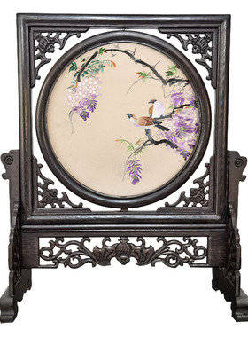 苏州苏绣摆件手工双面绣中国特色蜀绣刺绣非遗送老外伴手礼品中式