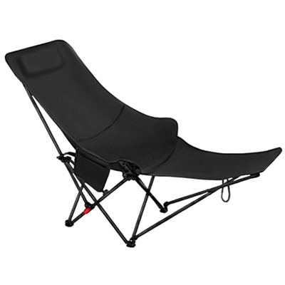 户外可调节折叠躺椅带腿拖月亮椅