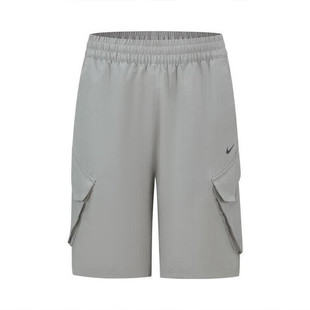 NIKE耐克大童裤子夏季新款时尚运动裤透气训练宽松休闲短裤FZ4903