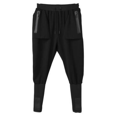 诺凡希潮流纯色弹春季新款卫裤