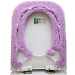 2件装方形马桶垫坐垫通用加厚加大号坐便器垫坐便椅垫家用易拆装