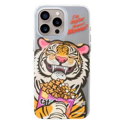 NOCOQUE潮牌可爱猫粮虎适用于苹果15手机壳磁吸iphone15promax防摔充电magsafe软胶壳
