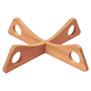 王源吉 厨房隔热垫锅垫子 可拆装木锅架子支架 铸铁锅锅具架