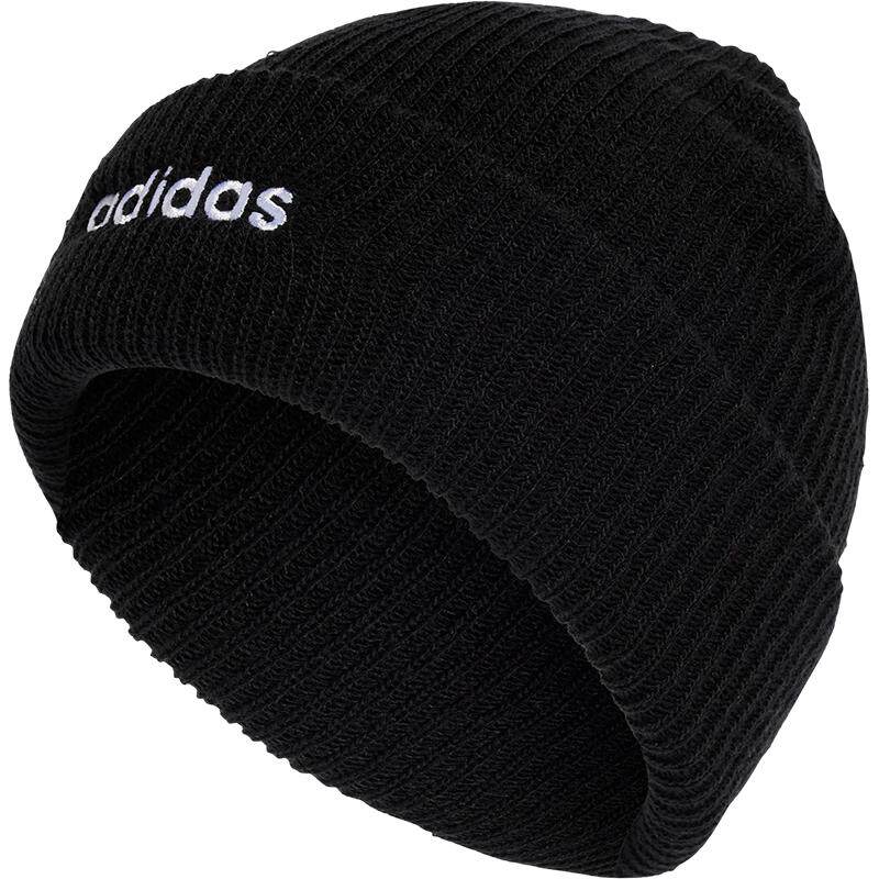 adidas阿迪达斯女帽子冬季新款针织帽男士毛线帽运动冷帽情侣堆帽