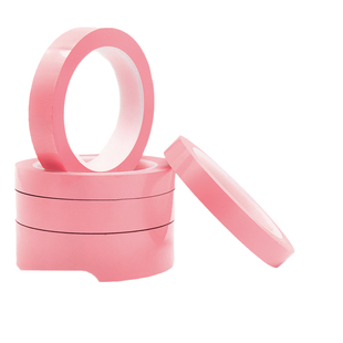 PET粉色玛拉胶带变压器耐高温防磨绝缘定位专用标识区域划分5/3mm无痕聚酯薄膜胶带定位划线5S桌面马拉胶带纸