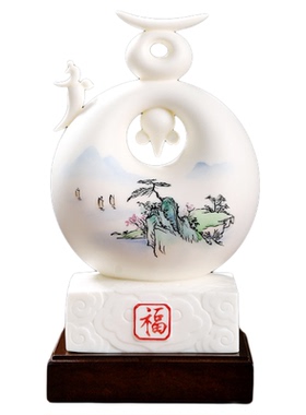 陶瓷可定制创意文字装饰品摆件