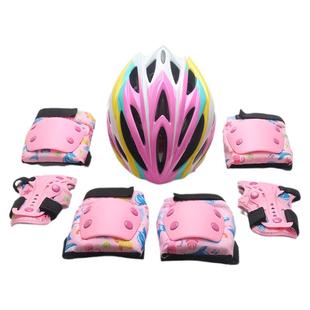儿童轮滑护具速滑骑行头盔平衡车自行车滑板溜冰护膝防护装备套装